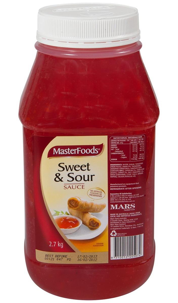 Sauce Sweet & Sour 2.7Kg Jar
