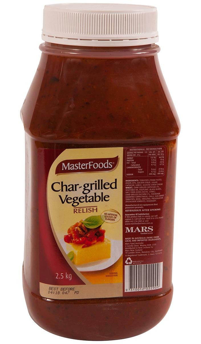 Relish CharGrilled Vegetable 2.5Kg Btl