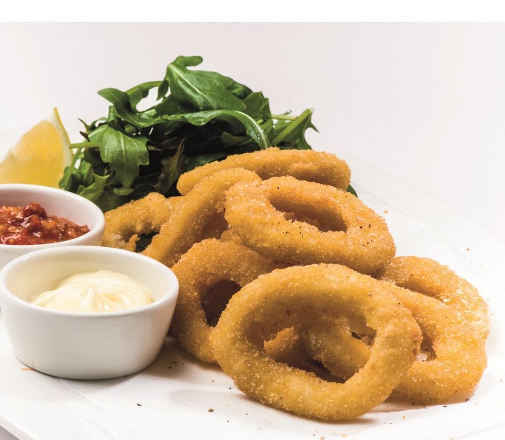 Squid Rings Natural Crumbed 1Kg Pkt